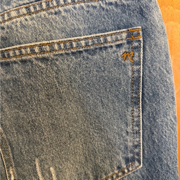 Madewell Slim Demi-Boot Jeans size 28 Raw Hem Distressed - Picture 14 of 16